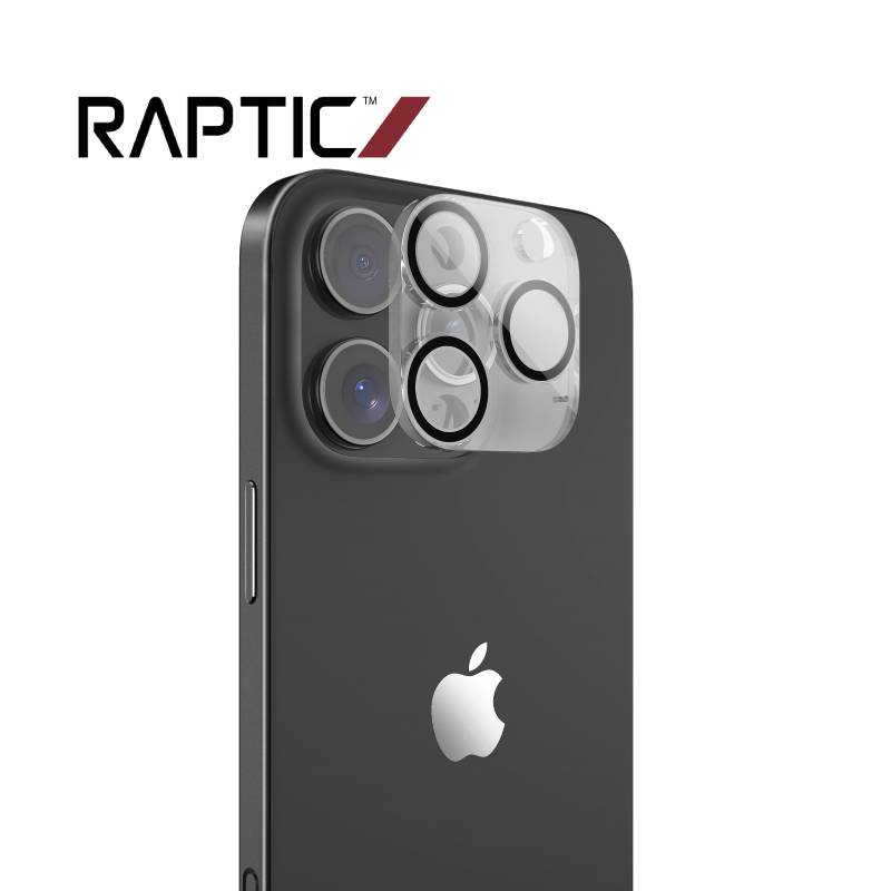 Raptic Glass Camera Lens Coverage for iPhone 16 Series