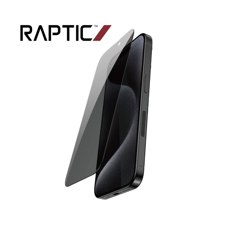 Raptic Glass Privacy Coverage for iPhone 16 Series