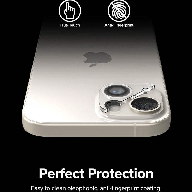 Ringke Camera Protector Glass for iPhone 15/Plus – 2 Packs (Clear)