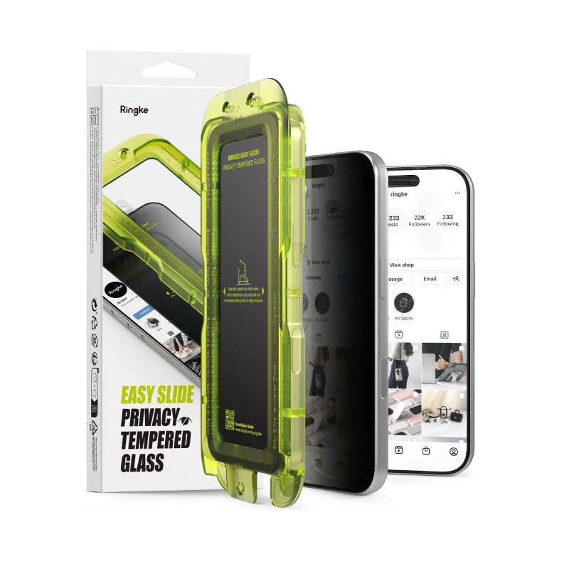 Ringke Easy Slide Privacy Tempered Glass for iPhone 17 Series