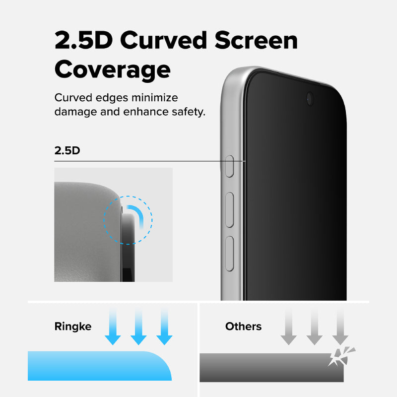 Ringke Easy Slide Privacy Tempered Glass for iPhone 17 Series