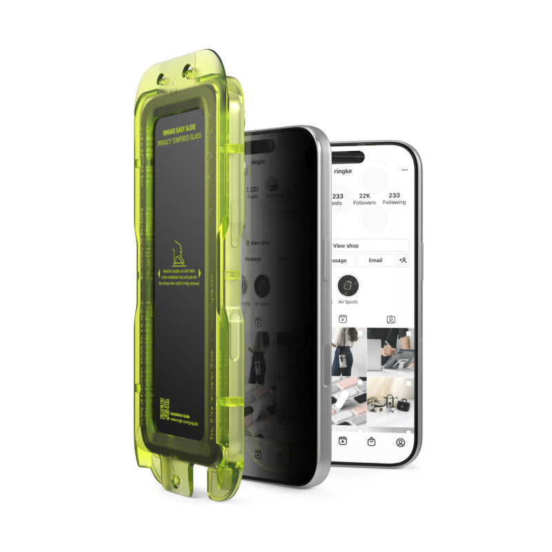 Ringke Easy Slide Privacy Tempered Glass for iPhone 17 Series