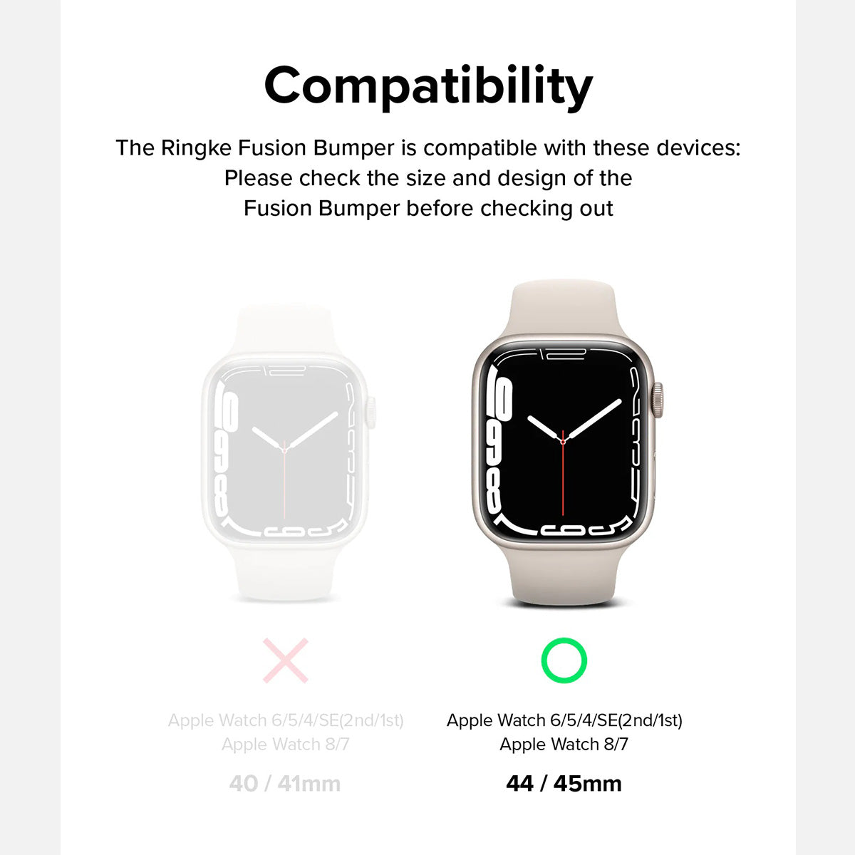 Ringke Fusion Bumper Case for Apple Watch – 45mm/44mm