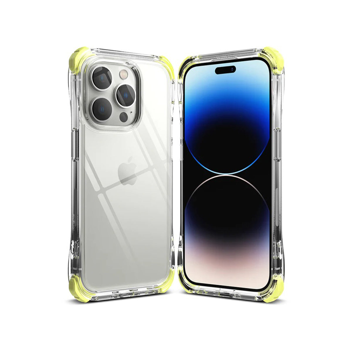Ringke Fusion + Clear Case for iPhone 14 Series (Clear/Lime Glow)