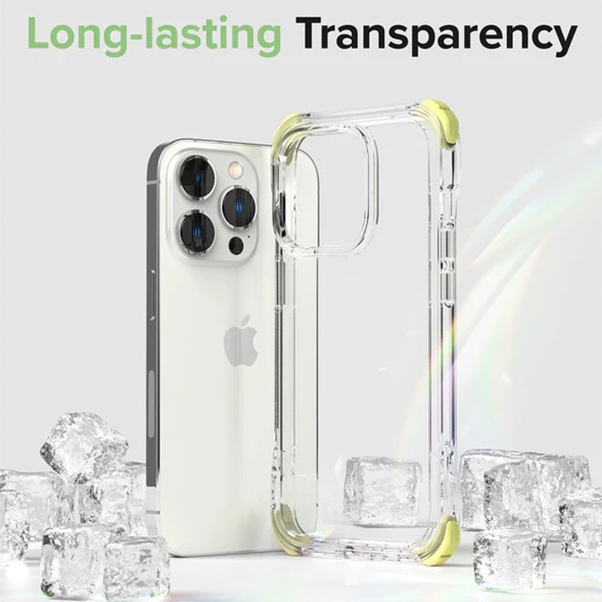 Ringke Fusion + Clear Case for iPhone 14 Series (Clear/Lime Glow)