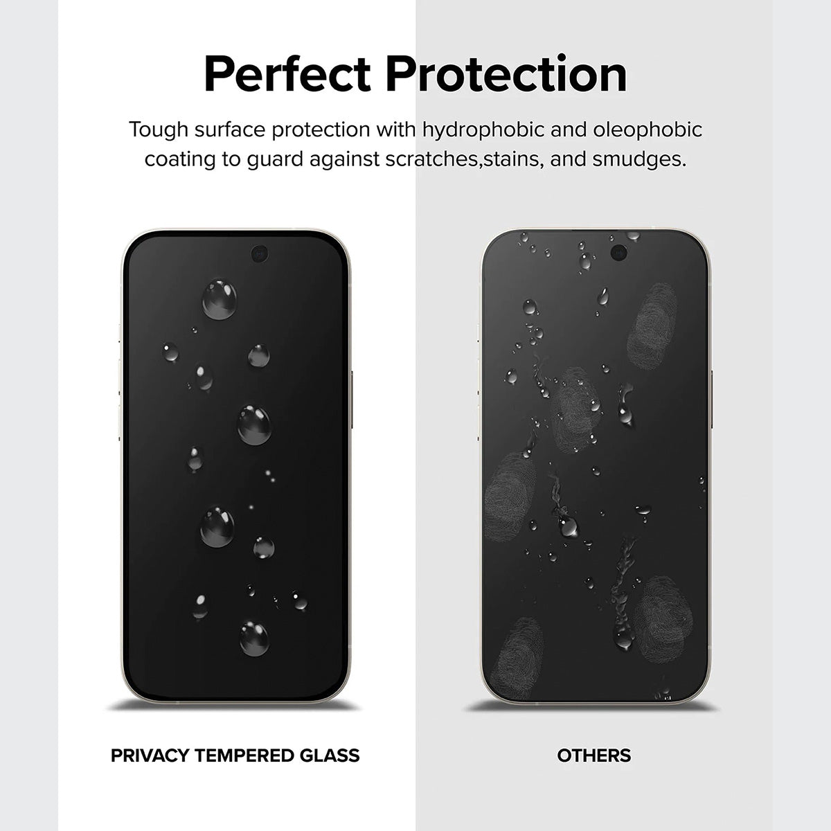 Ringke Privacy Glass Screen Protector for iPhone 15 Series