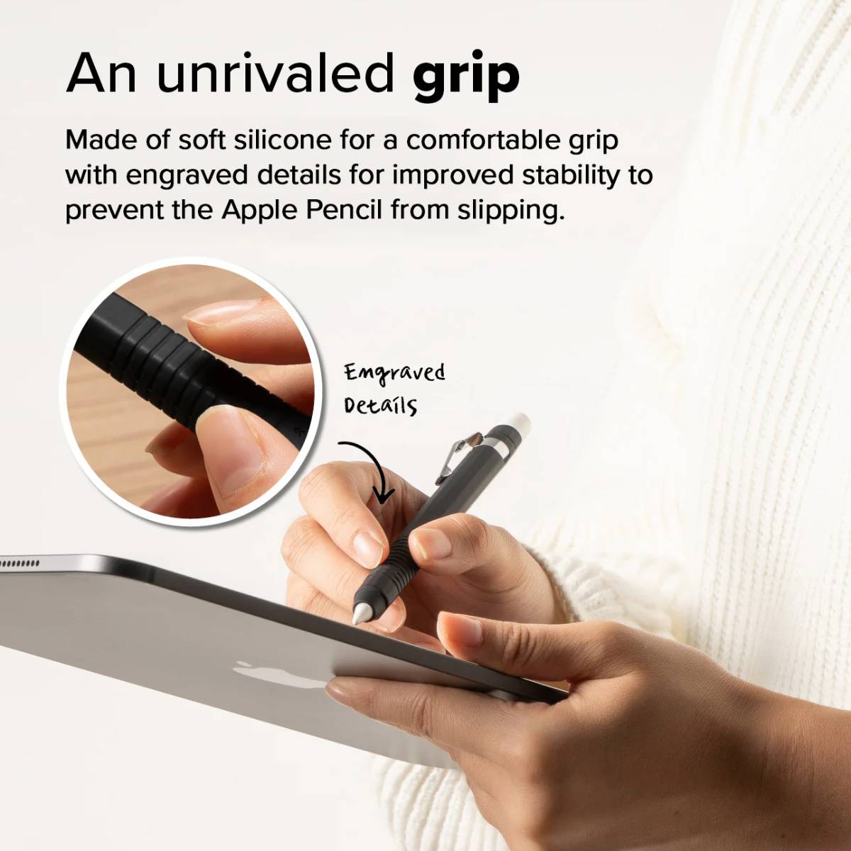 Ringke Silicone Drafting Pencil Case for Apple Pencil 2 & Pro