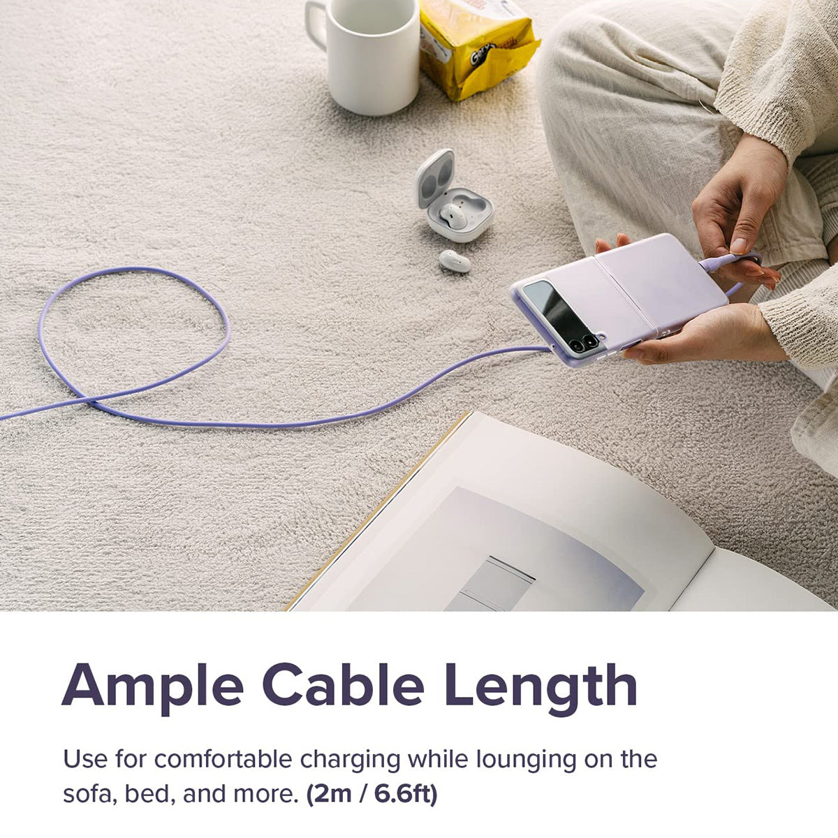 Ringke USB-C to Lighting Pastel Charging Cable (1.2m)