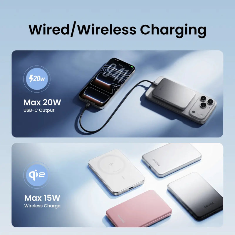 Sharge AeroMag 10k Magsafe Power Bank (M7)