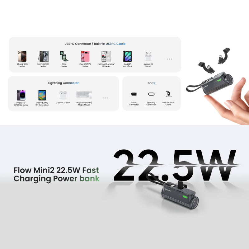 Sharge Flow mini 2 Power Bank 5000mAh (T1)