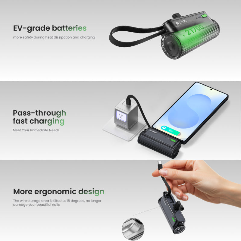 Sharge Flow mini 2 Power Bank 5000mAh (T1)