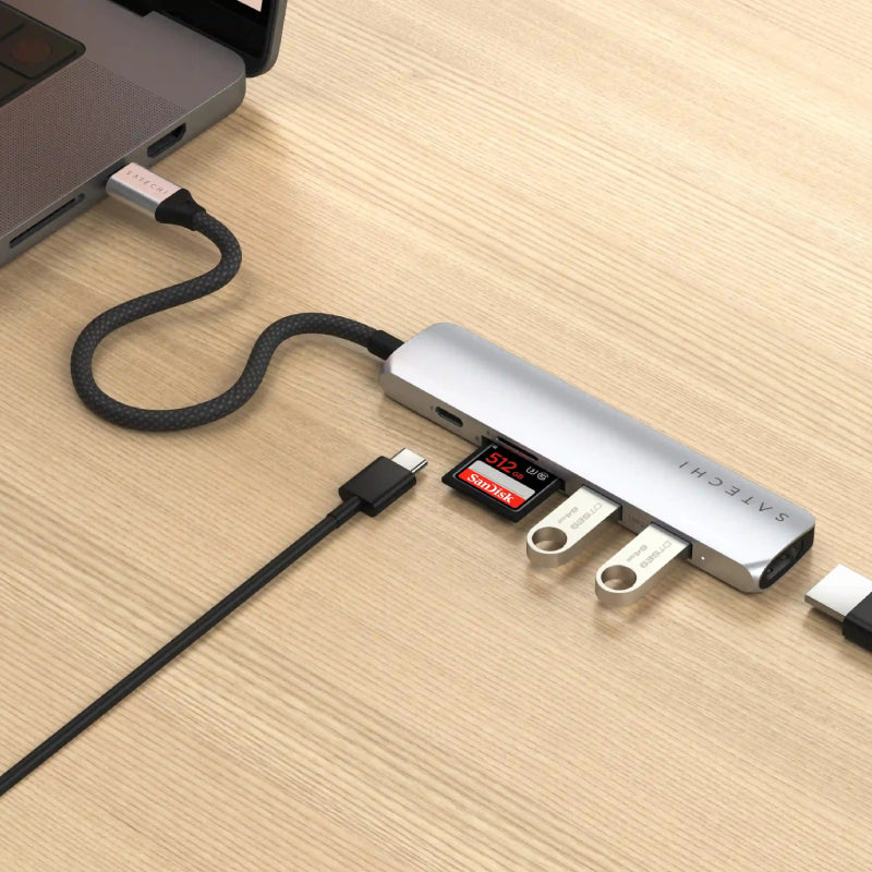 Satechi 6-in-1 USB-C Slim Multiport Adapter