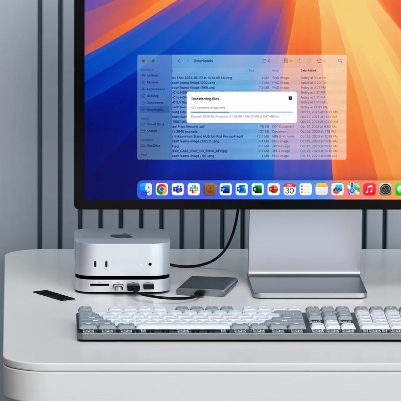 Satechi Mac Mini M6/M5 Pro/M4 Stand & Hub with SSD Enclosure