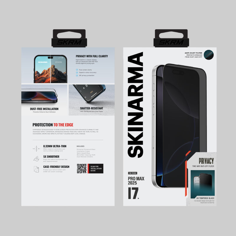 Skinarma Privacy Screen Protector for iPhone 17 Series