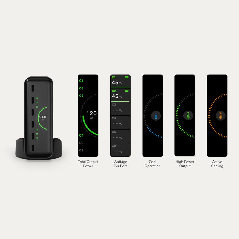 Satechi ChargeView 240W Desktop Charger (2Pin)