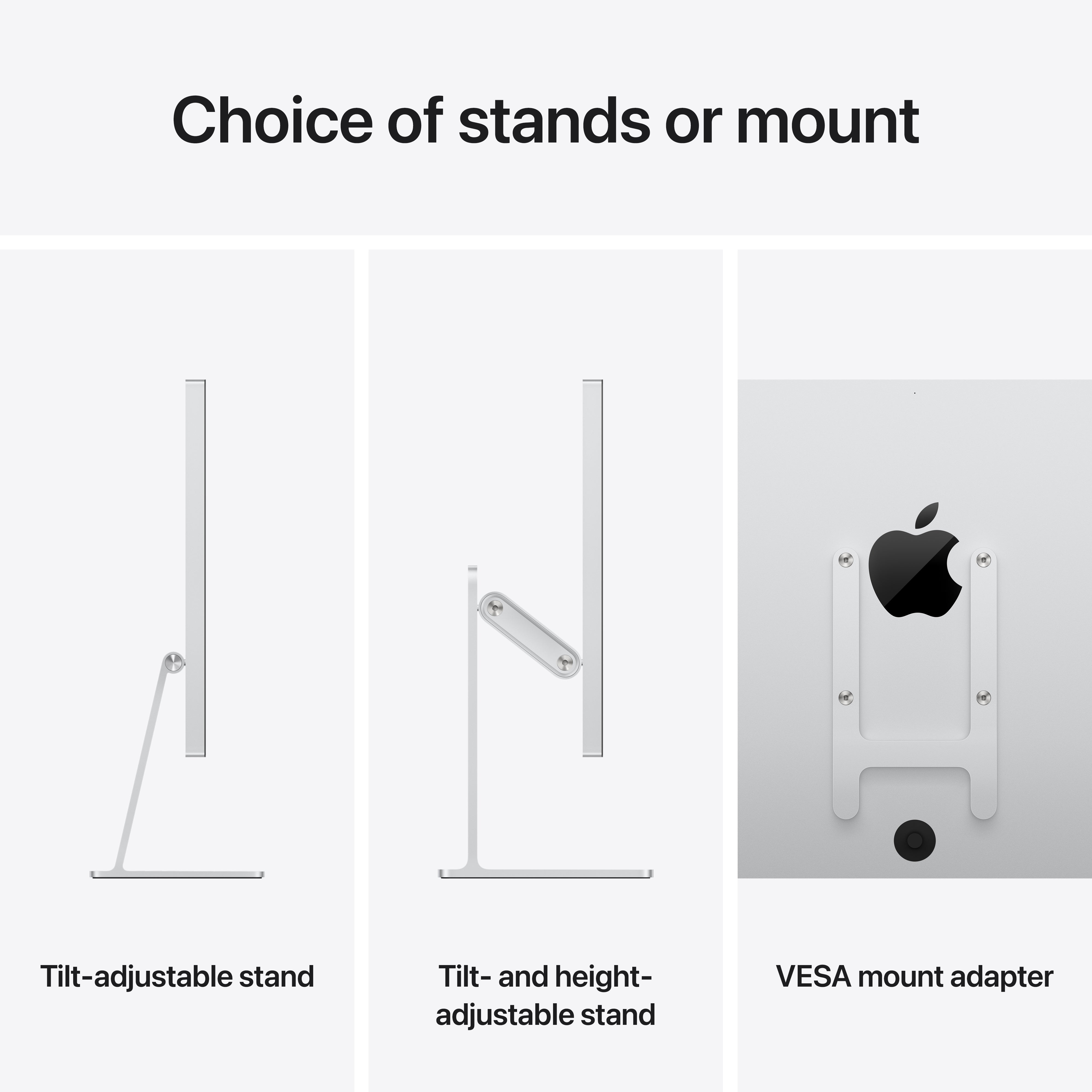 Apple Studio Display MFEX4 (Standard glass/Tilt/adjustable stand)