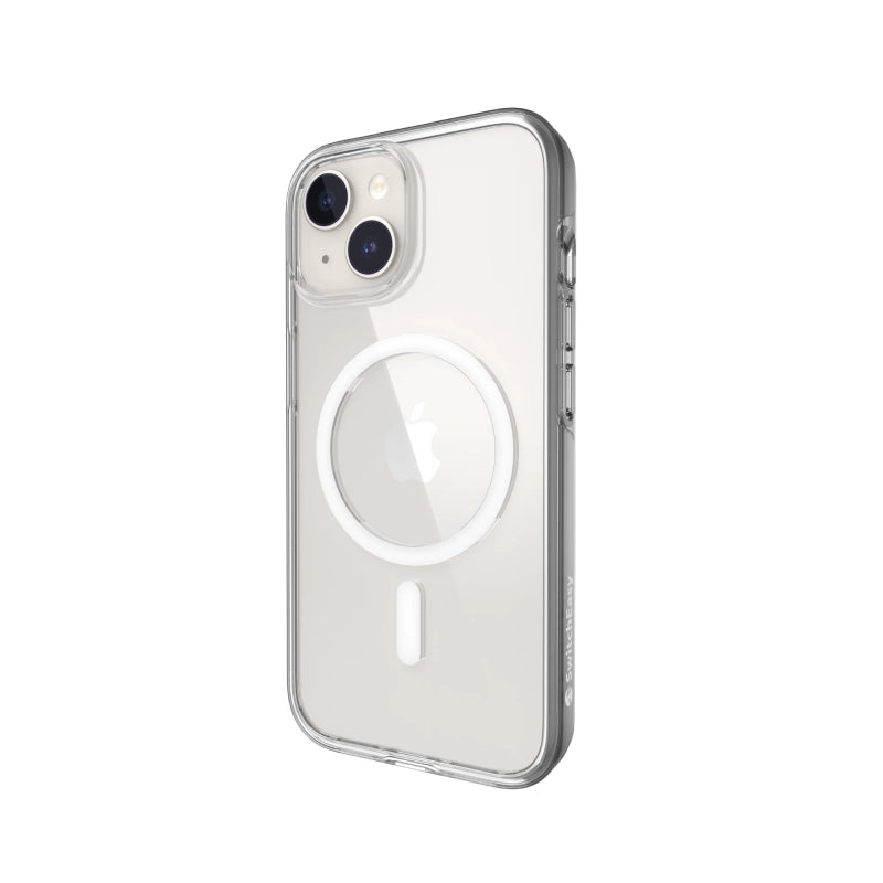 SwitchEasy Pure M Anti-Yellowing Clear Bumper Case for iPhone 15 Series