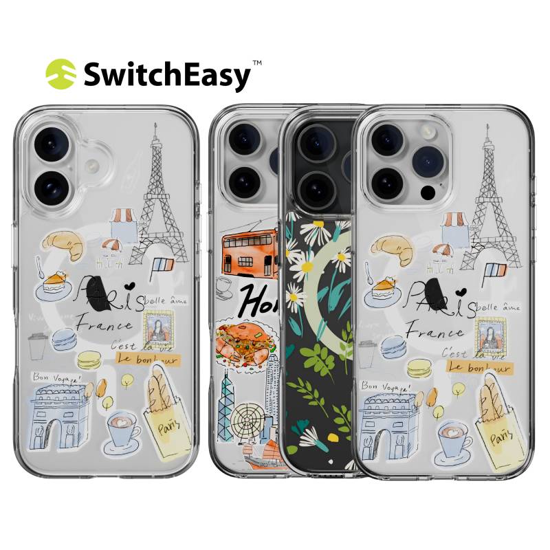 SwitchEasy Style M Pattern Shockproof Case for iPhone 16 Series