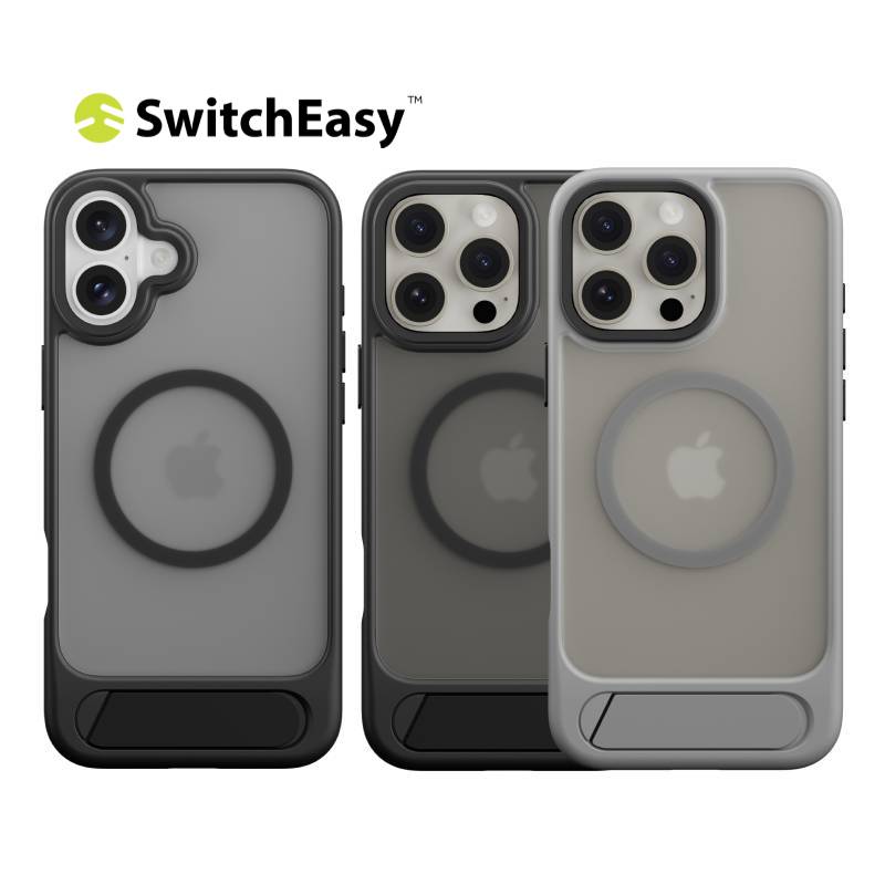 SwitchEasy EasyStand M Stand Guard Protective Case for iPhone 16 Series