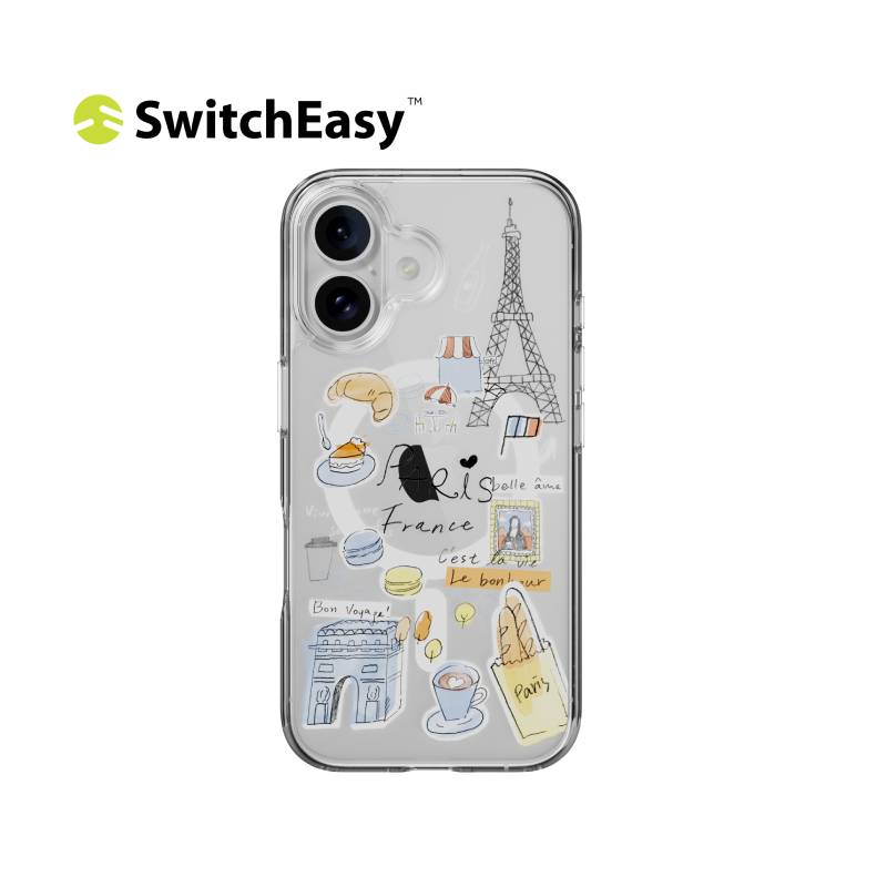 SwitchEasy Style M Pattern Shockproof Case for iPhone 16 Series