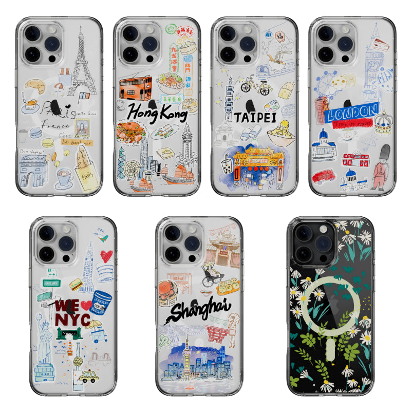 SwitchEasy Style M Pattern Shockproof Case for iPhone 16 Series