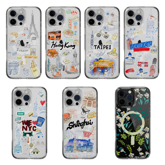 SwitchEasy Style M Pattern Shockproof Case for iPhone 16 Series