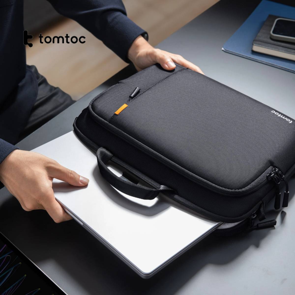 Tomtoc Defender-A30 Laptop Case with Shoulder Strap for MacBook Pro 14/16"