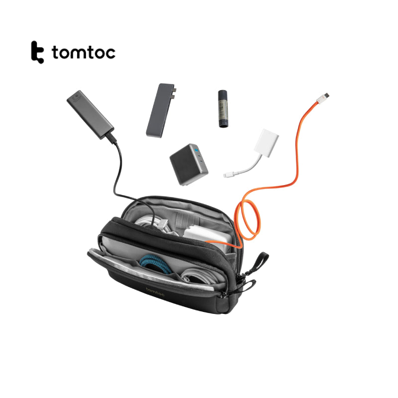 Tomtoc Light-T12 Electronic Accessory Pouch (1.8L) - XtraSure | Apple Authorized Reseller in Myanmar