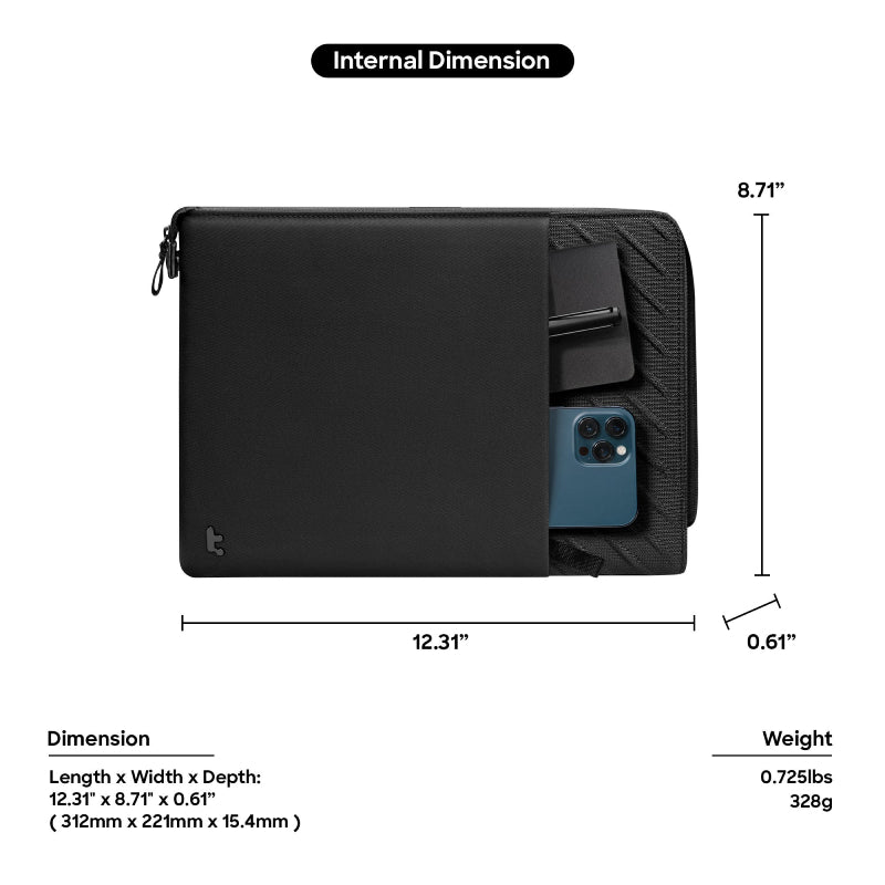 Tomtoc Voyage-A10 Laptop Sleeve for MB 12" to 14" - XtraSure | Apple Authorized Reseller in Myanmar