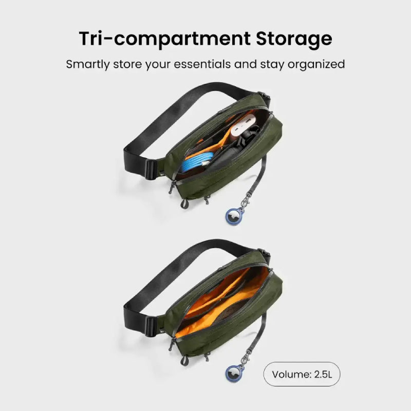 Tomtoc Aviator-T35 X-Pac Chest Bag (2.5L) - XtraSure | Apple Authorized Reseller in Myanmar