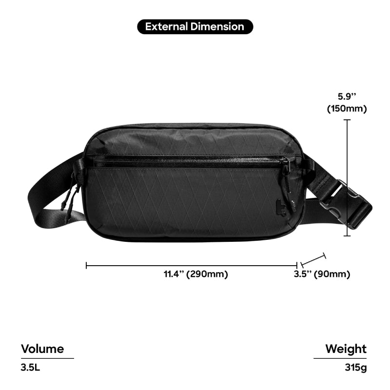 Tomtoc Aviator-T35 X-Pac Chest Bag (3.5L)