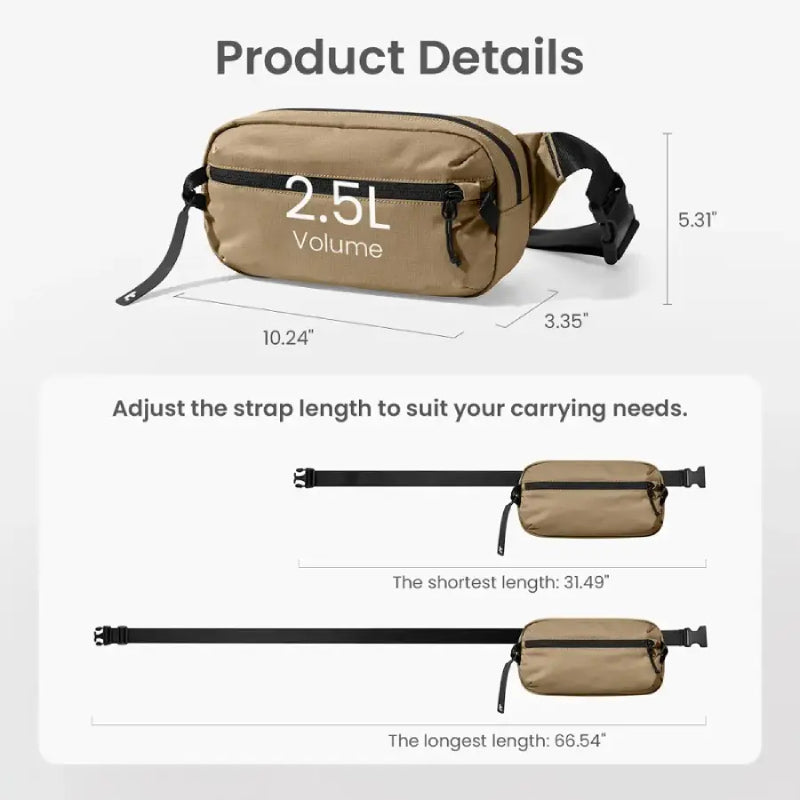 Tomtoc Aviator T33 Chest Bag (2.5L) - XtraSure | Apple Authorized Reseller in Myanmar