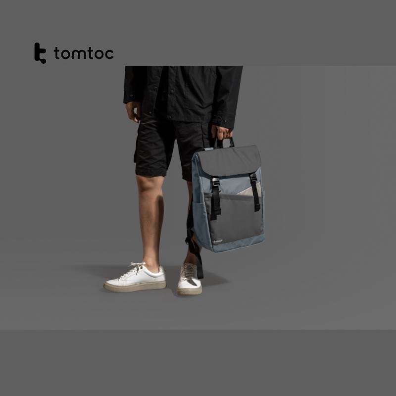 Tomtoc Slash-A64 Flip Laptop Backpack for 16″ - XtraSure | Apple Authorized Reseller in Myanmar