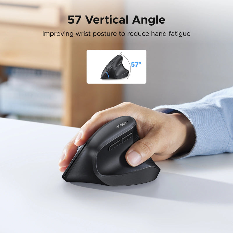 UGREEN 2.4G Wireless Vertical Ergonomic Mouse with 4000DPI (M571)