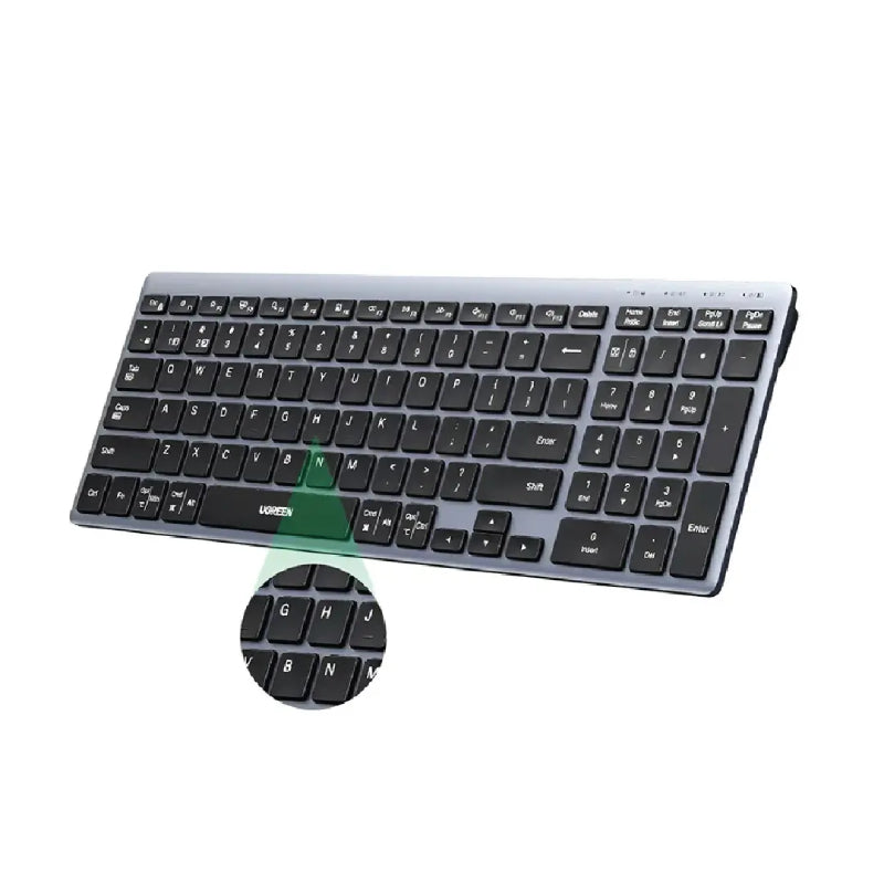 UGREEN Multi Mode Rechargeable Wireless & Bluetooth Keyboard (K552)