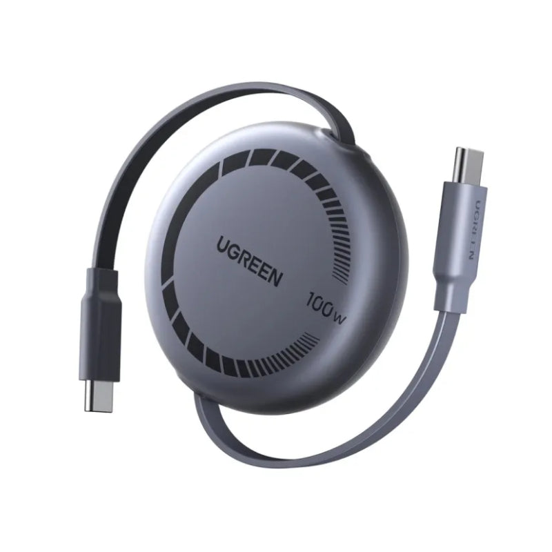 Ugreen 100W USB-C to USB-C Retractable Cable 1m (L531)