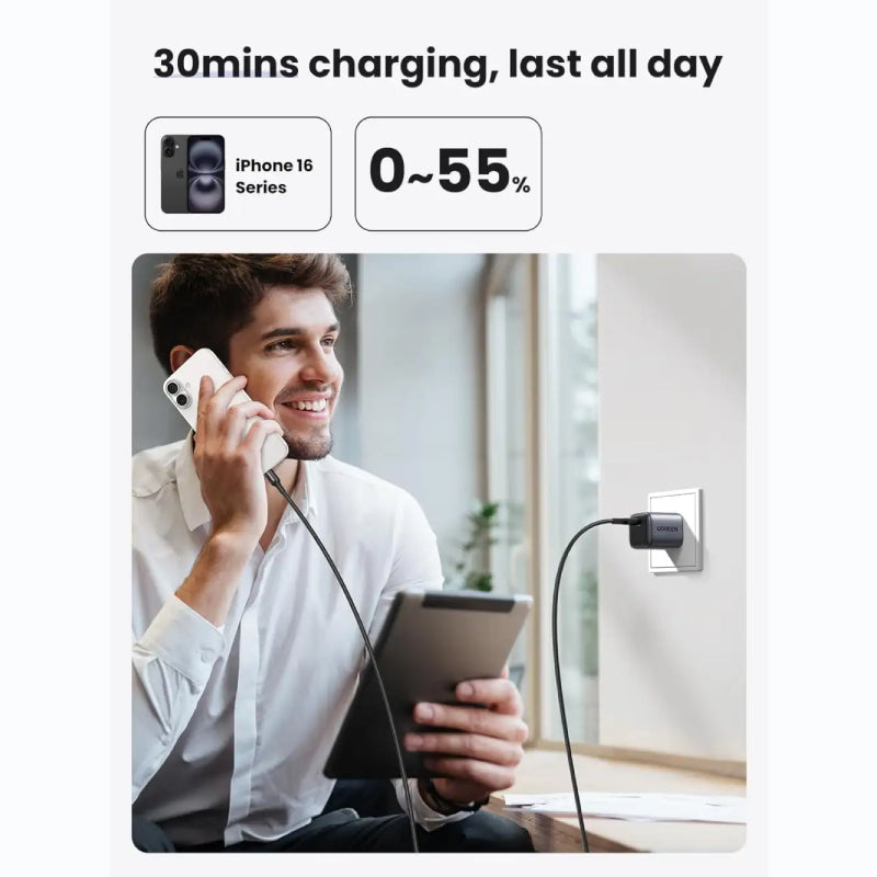 Ugreen 35W 2Pin GaN Fast Charger (X513)