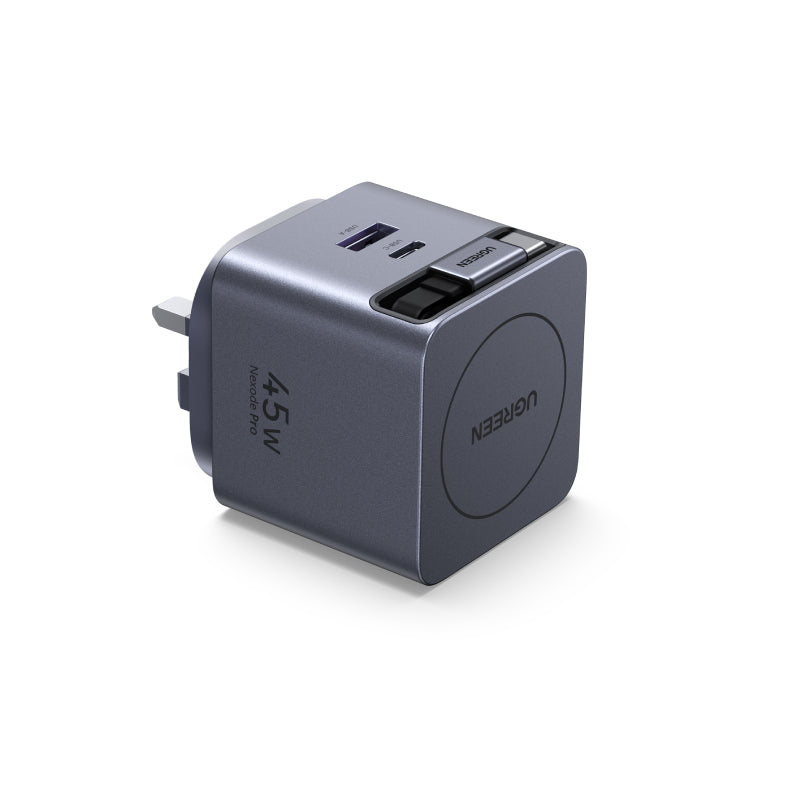 Ugreen 45W GaN Fast Charger with Retractable Cable (X614)