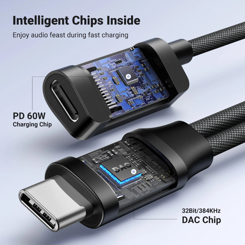 Ugreen Type-C to 3.5mm Audio Adapter with PD Charging (CM721)