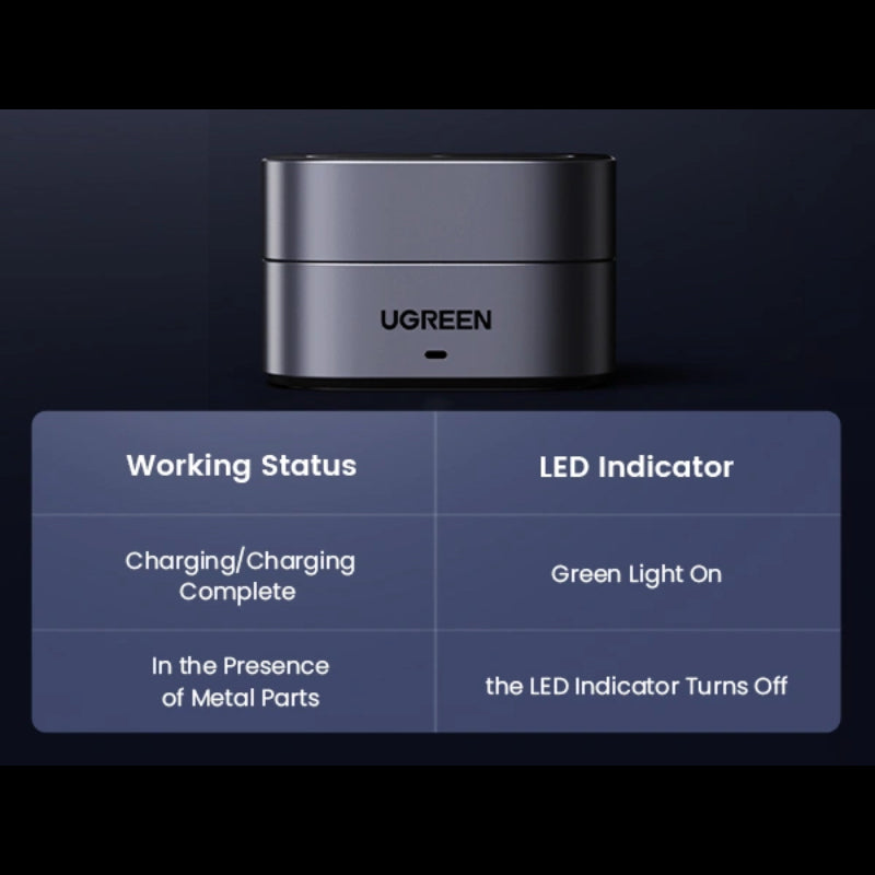 Ugreen 15W 2-in-1 Qi2 Magnetic Wireless Charger (W702)