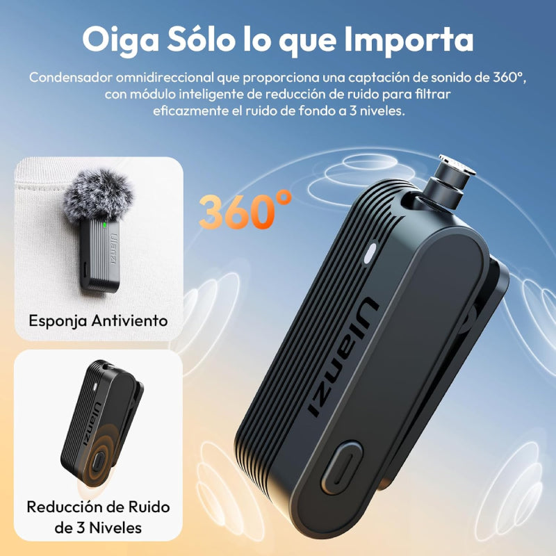 Ulanzi A100 Wireless Lavalier Microphone V2 (Type C)