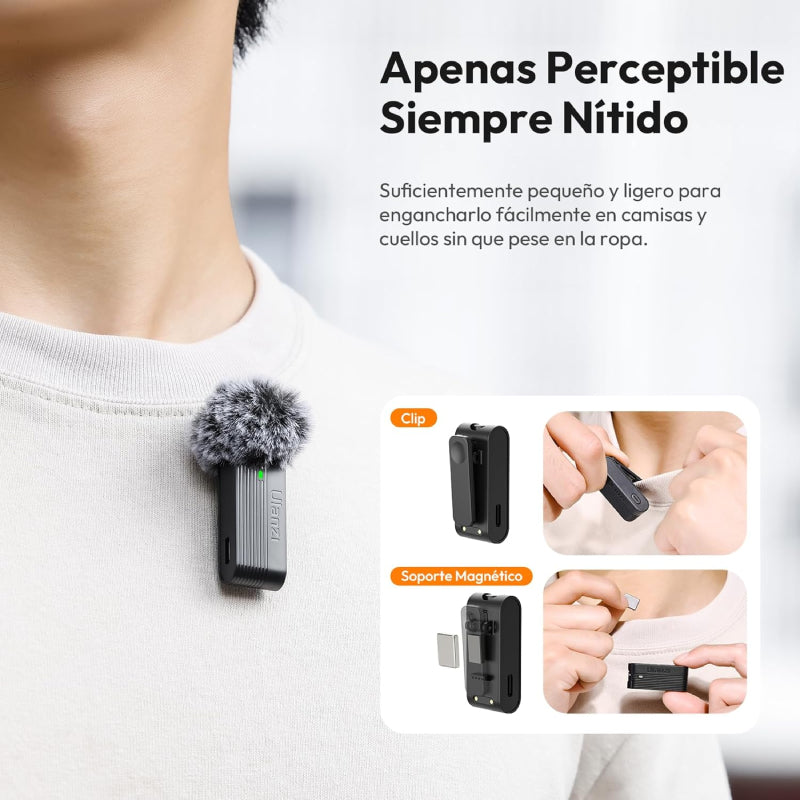 Ulanzi A100 Wireless Lavalier Microphone V2 (Type C)