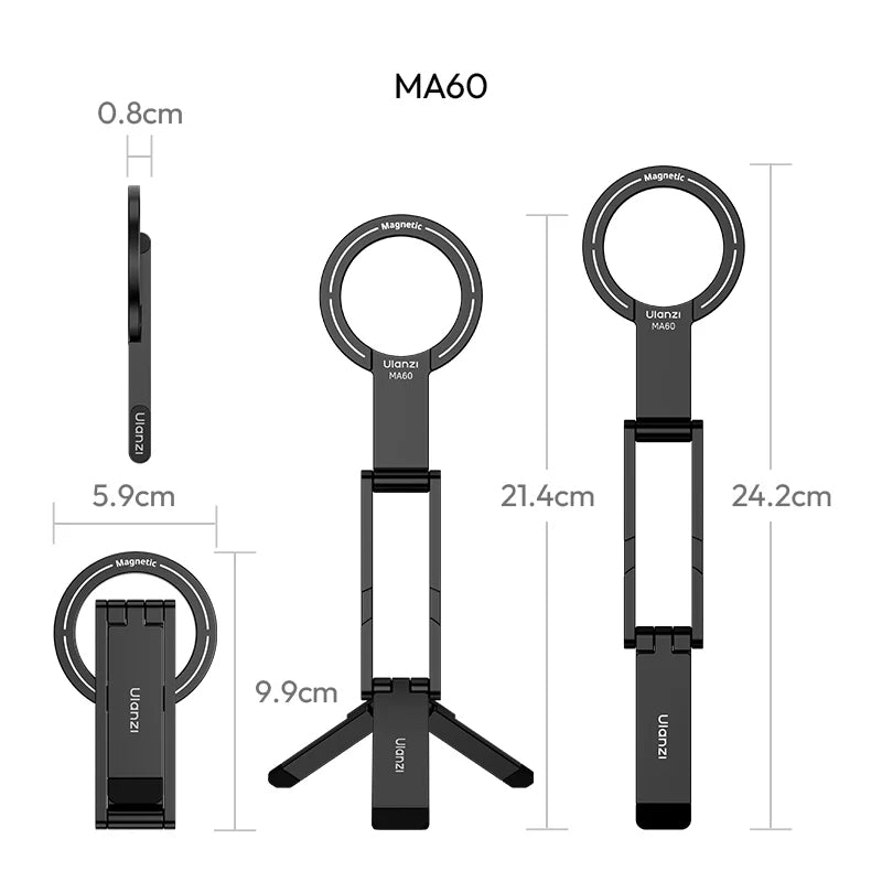 Ulanzi MA60 Foldable Magnetic Phone Tripod