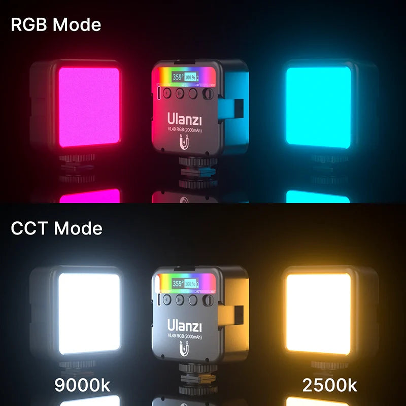 Ulanzi Mini Pocket 49 RGB Video LED Light