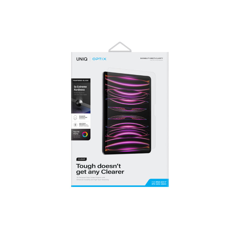 Uniq Optix Tempered Glass For iPad M4-M3-M2 Air 11"/13"