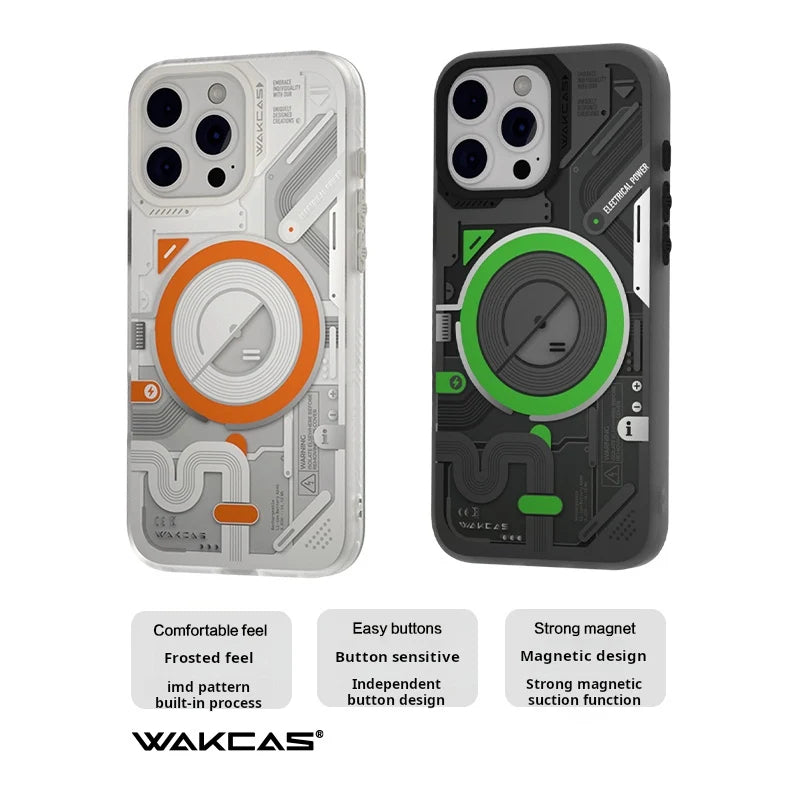 Wakcas Color-block MagSafe Case for iPhone  18 Series