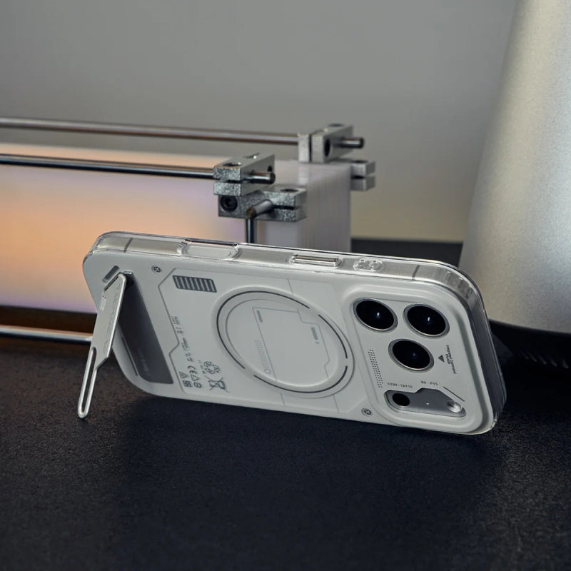 Wakcas Energy Module MagSafe Case for iPhone with Built-in Metal Stand 18 Series