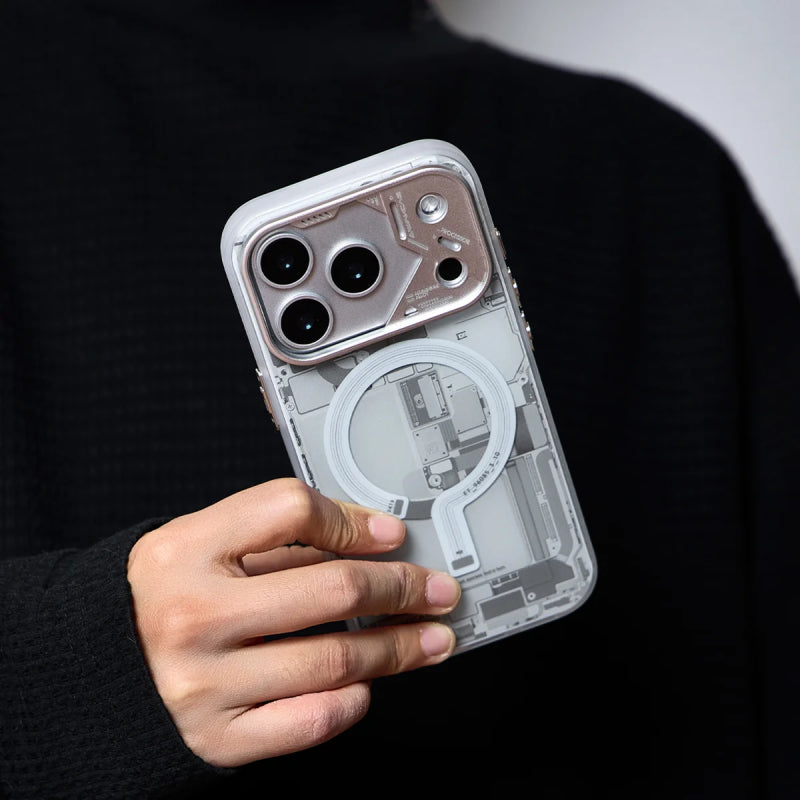 Wakcas Frosted Circuit Design MagSafe Case for iPhone 18 Series
