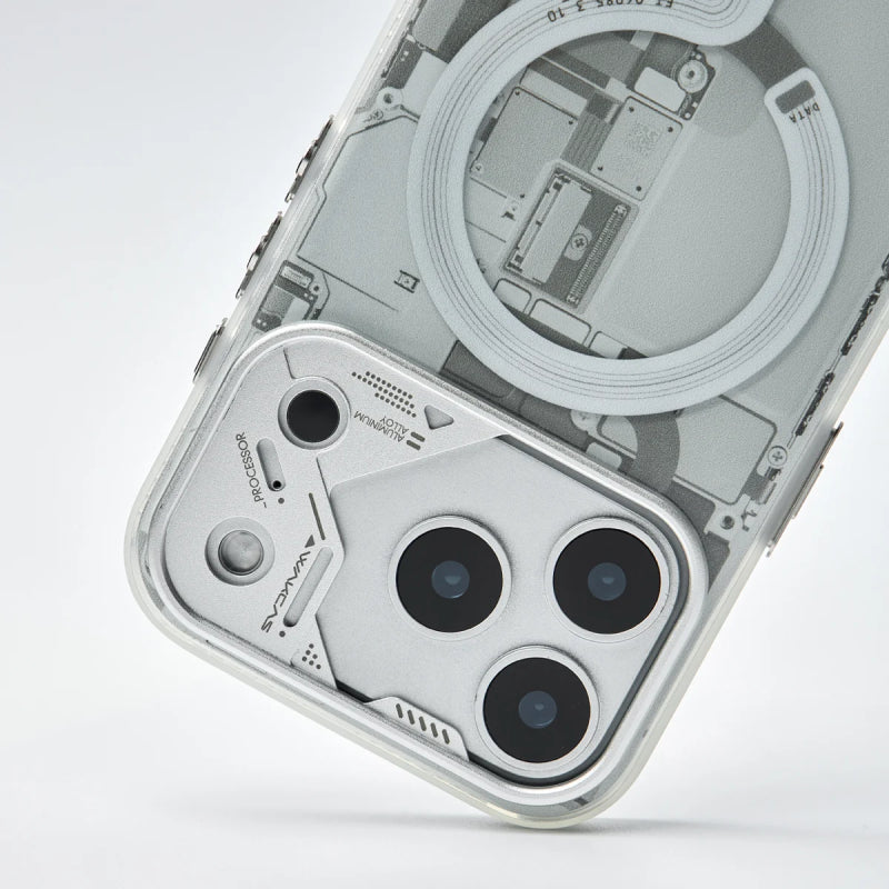 Wakcas Frosted Circuit Design MagSafe Case for iPhone 18 Series