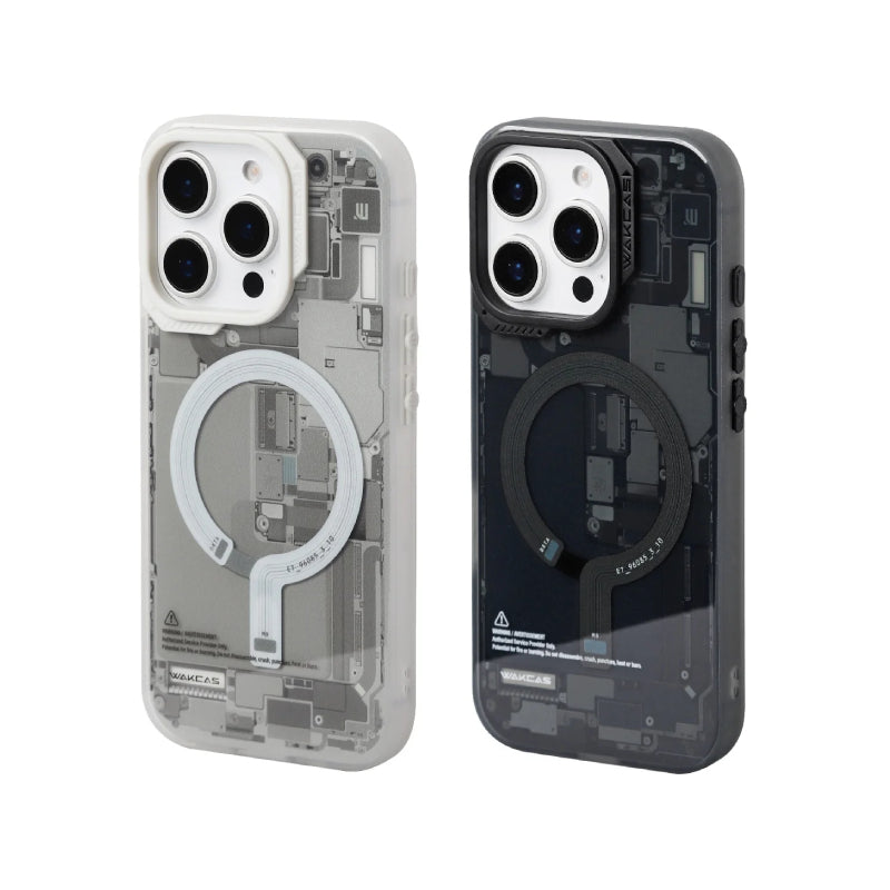 Wakcas Frosted Circuit Design MagSafe Case for iPhone 18 Series